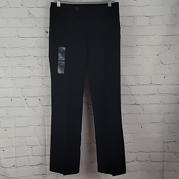 Women's EDDIE BAUER Pants Size 4 Black Shaw Fit Trousers/Dressy - Picture 1 of 8